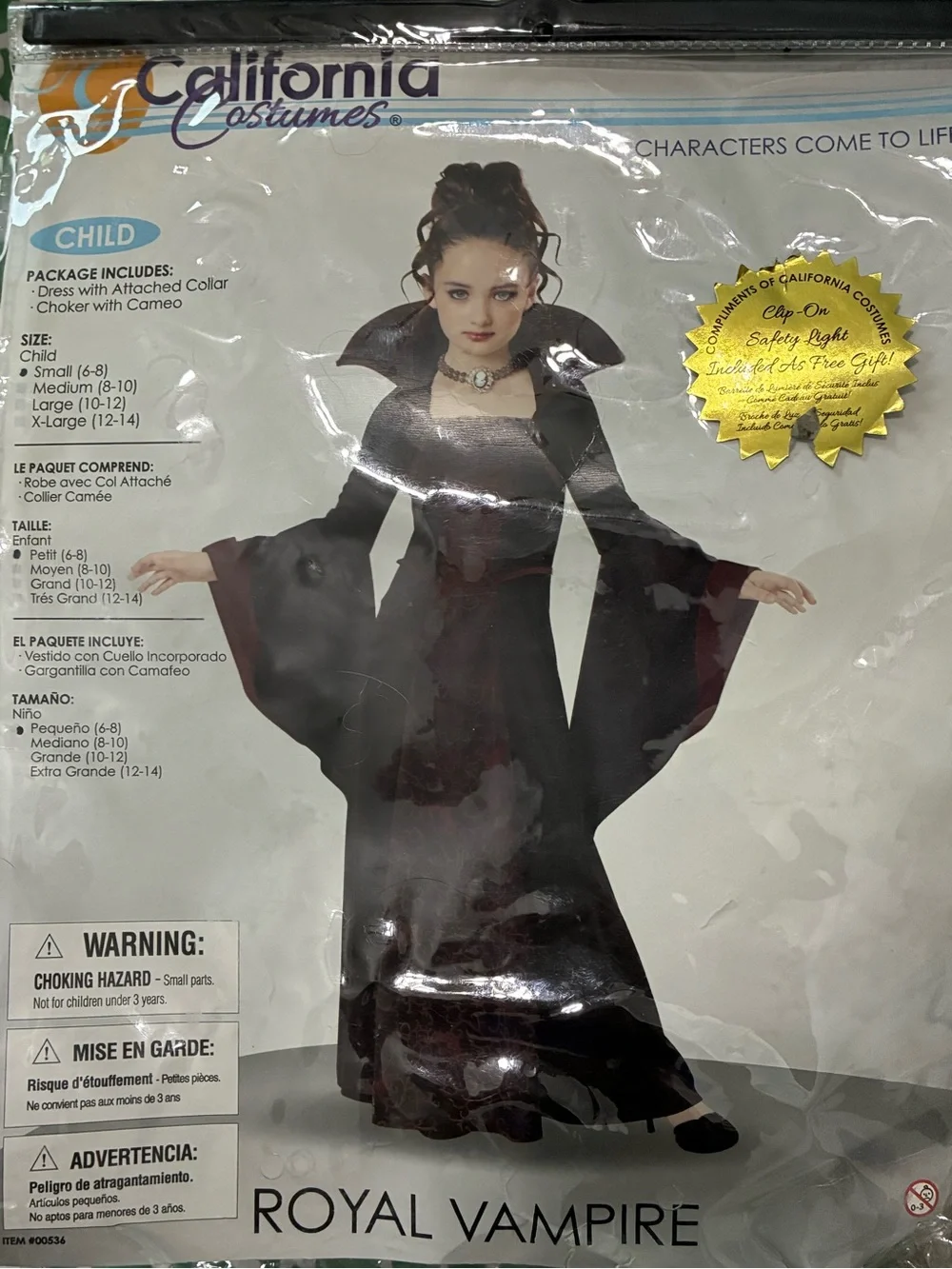 California Costumes Kids Royal Vampire Halloween Costume - Black